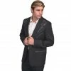 Scully Men's Embroidered Button-Front Western Blazer, P-733-CHA-38 -Deals Scully Store 1207997