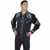 Scully Men's Legends Western Phoenix Western Show Shirt, Black, P-734-BLK-L 2 Scully Men's Legends Western Phoenix Western Show Shirt, Black, P-734-BLK-L -Deals Scully Store 1208283