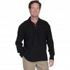 Scully Cantina Collection Men's Peruvian Cotton Button Front Long Sleeve Shirt, CM8-BLK-L -Deals Scully Store 1208799