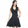 Scully Women's 100% Peruvian Cotton Ruffled Halter Dress, PSL-054-BLK-L -Deals Scully Store 1208948