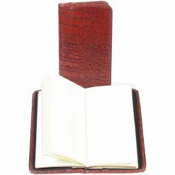 Scully Genuine Leather Pocket Notebook, 3 x 6 in. , 1008B-0-42-F