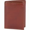 Scully Genuine Leather Trifold Wallet with ID Window, 2000W-06-28-F