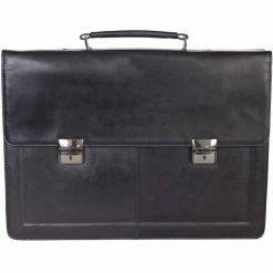 Scully Italian Leather Flap-Over Computer Briefcase, 747-06-24-F