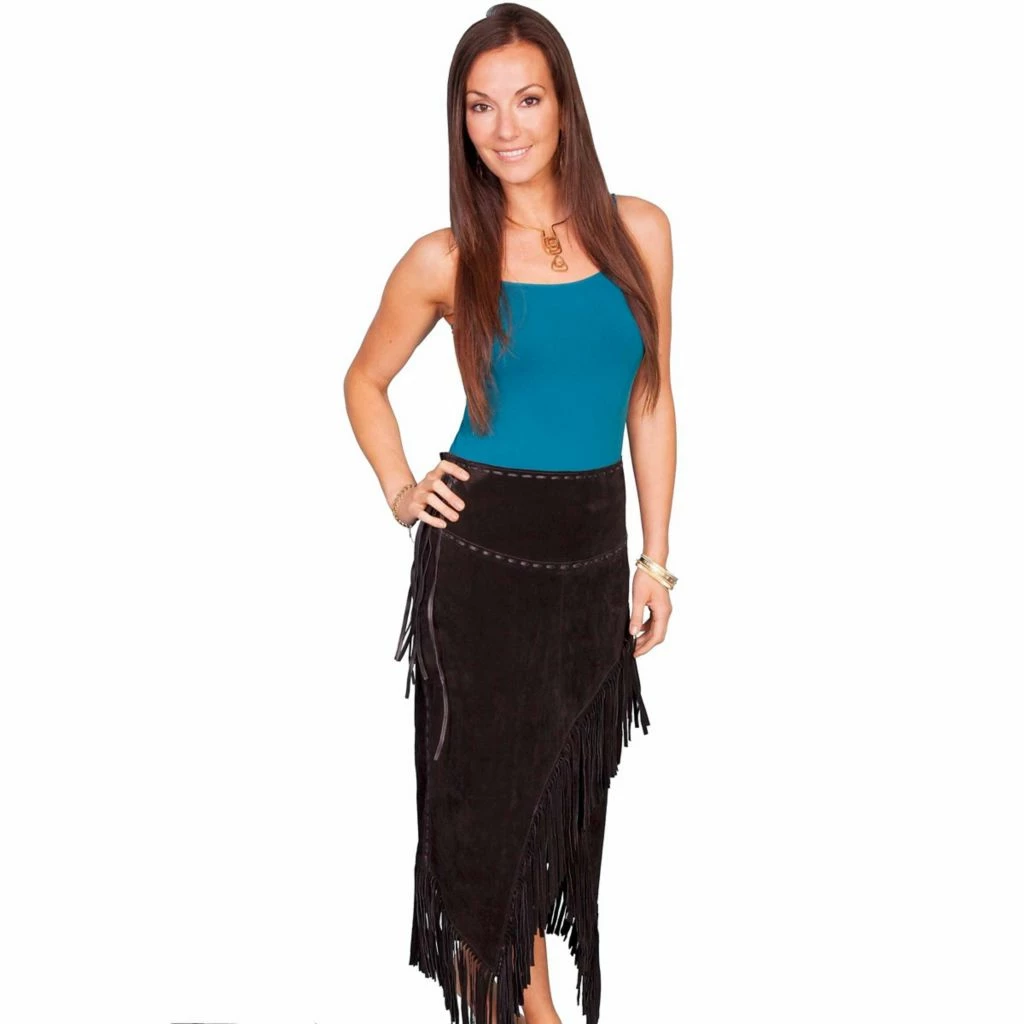 Scully Women's Leather Long Suede Fringe Skirt, L659-27-XXL 4 Scully Women's Leather Long Suede Fringe Skirt, L659-27-XXL - Image 2