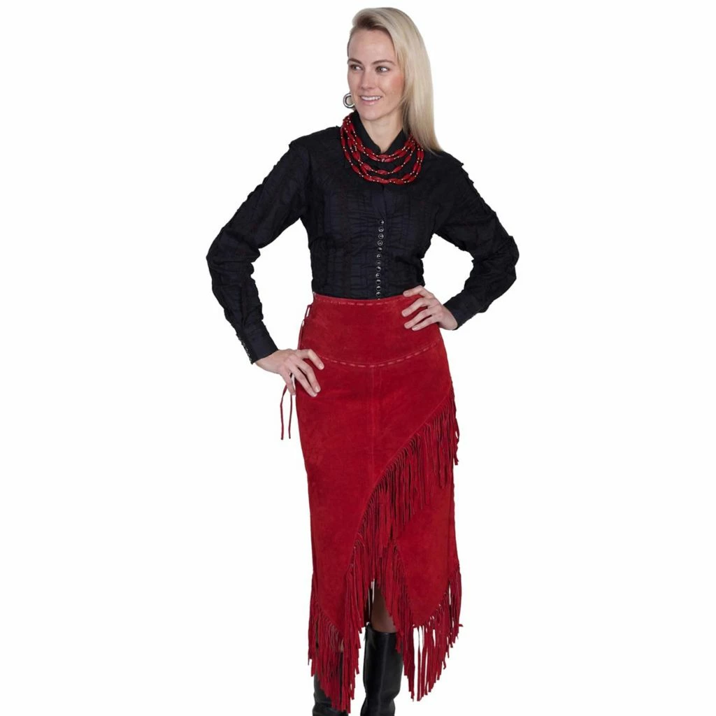 Scully Women's Leather Long Suede Fringe Skirt, L659-27-XXL 5 Scully Women's Leather Long Suede Fringe Skirt, L659-27-XXL - Image 3