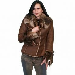 Scully Honey Creek Women's Soft and Luxurious Faux-Fur Jacket, 8010-JVA-XXL