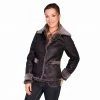 Scully Women's Honey Creek Fashionable Faux Fur Jacket, 100% Polyester Faux Leather, 100% Acrylic Faux Fur, 8032-CHA-XXL 1 Scully Women's Honey Creek Fashionable Faux Fur Jacket, 100% Polyester Faux Leather, 100% Acrylic Faux Fur, 8032-CHA-XXL -Deals Scully Store 1217178