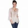 Scully Honey Creek Women's Lace And Ruffle Blouse 2 Scully Honey Creek Women's Lace And Ruffle Blouse -Deals Scully Store 1217408