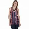 Scully Honey Creek Women's Aztec Print Tank, HC257-AZT-XL