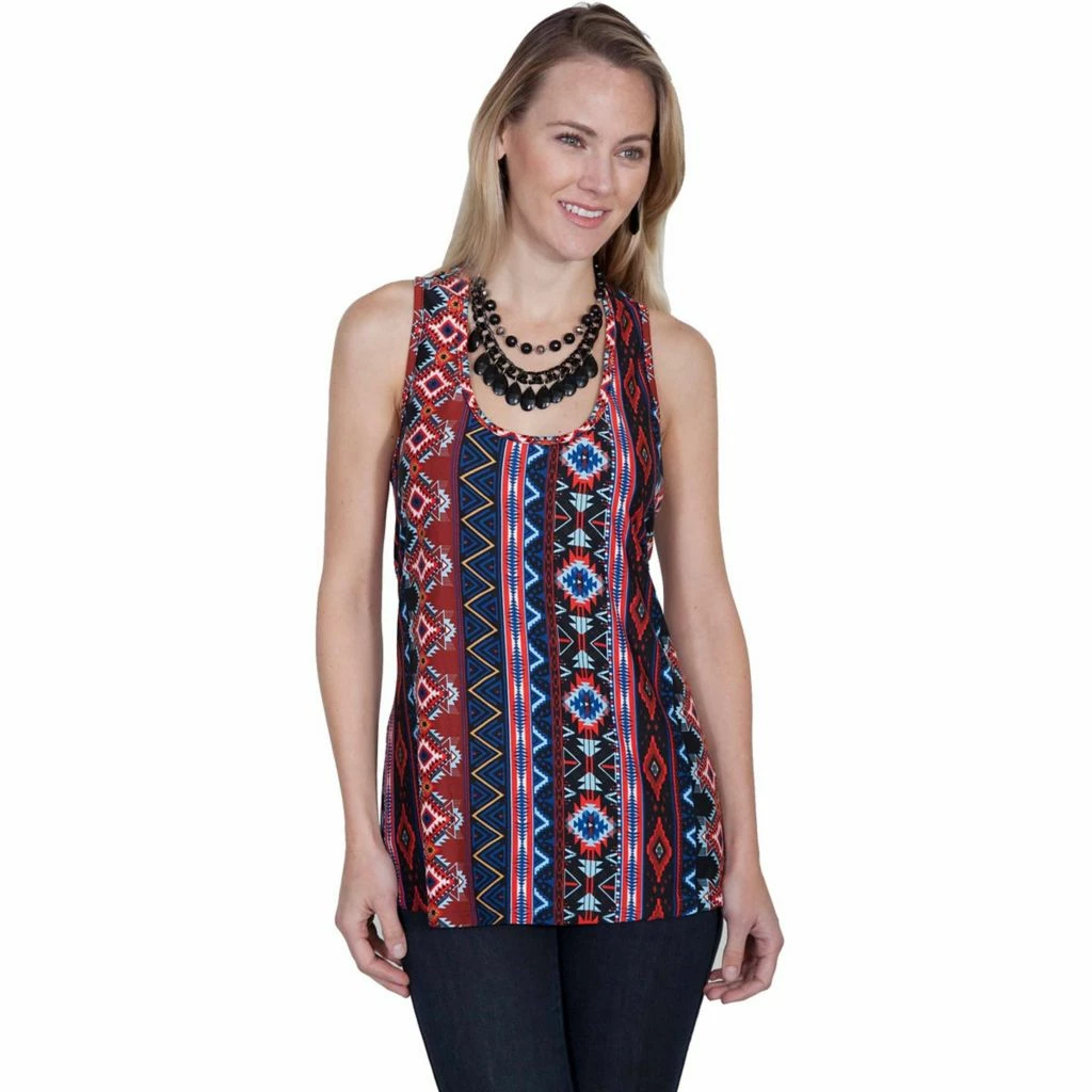 Scully Honey Creek Women's Aztec Print Tank, HC257-AZT-XL 3 Scully Honey Creek Women's Aztec Print Tank, HC257-AZT-XL